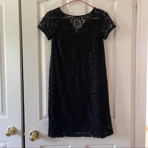 Rw and Co Black Lace Floral Dress